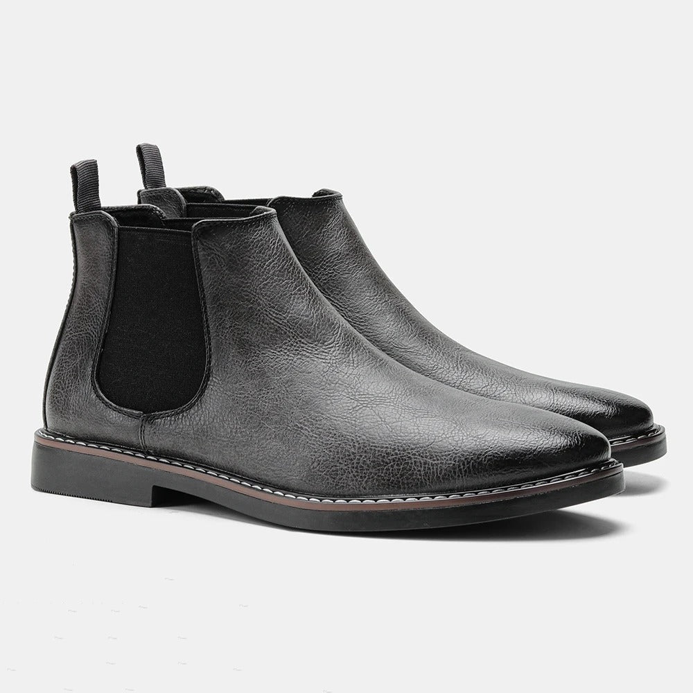 Men’s Weatherproof Chelsea Boots Classic Slip-On with Durable Sole
