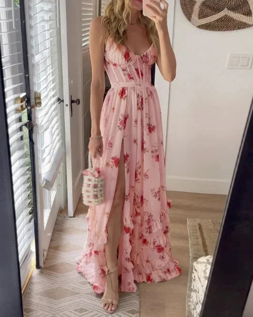 Elegantes Ärmelloses Midi-Kleid für Damen - Vielseitiges Festliches Kleid für Hochzeitsgast und Abendveranstaltungen