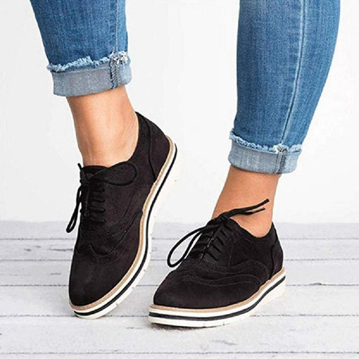 Women’s Fashion Lace-Up Flat Trainers