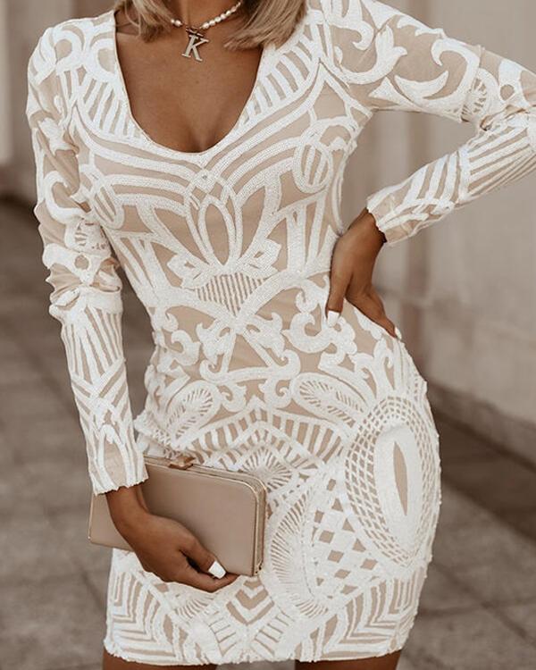 Bodycon Damenkleid Hochzeitsgast mit Hohem Ausschnitt und Gerissenen Seiten – Festliches Kleid für Besondere Anlässe