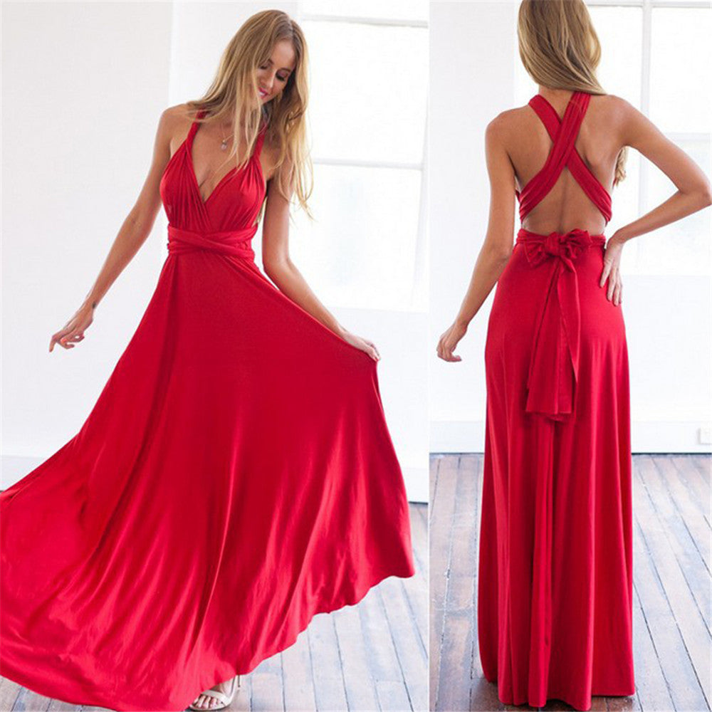 Variant image for Sommer-Wickelkleid Damen, Leichter Atmungsaktiver Stoff, Schmeichelhafte Passform Für Elegante Anlässe-29