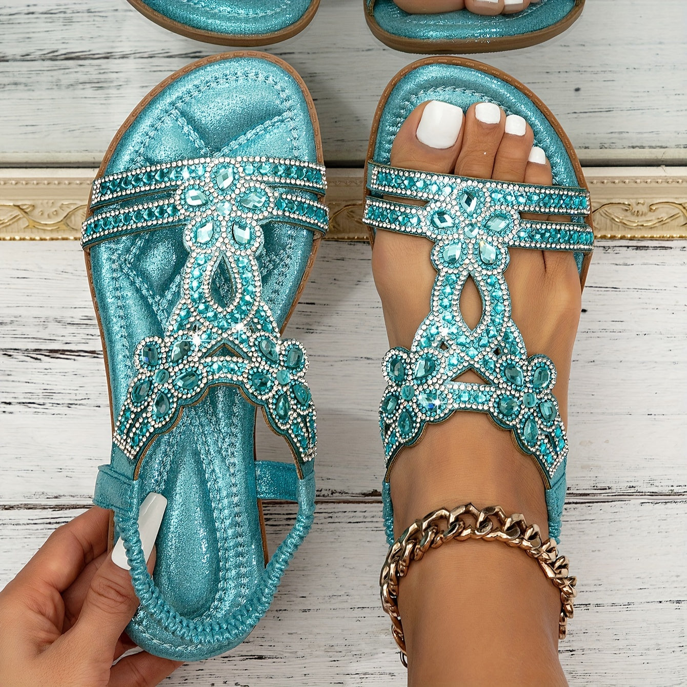 Atmungsaktive Damen Sandalen – rutschfestes Boho-Design, vegane Materialien, für Alltag und Freizeit 12
