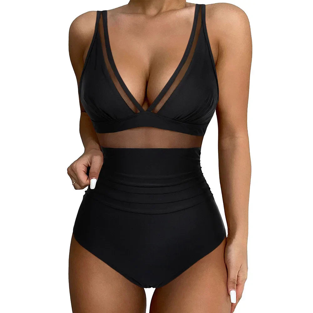 Atmungsaktiver Damen Badeanzug – figurbetonter Schnitt, hochwertiger Stoff, für Strand und Pool 2