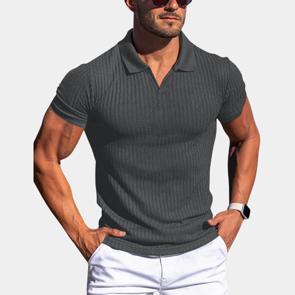 Atmungsaktives Herren Poloshirt – tailliert, hochwertiger Stoff, für Sommeraktivitäten 4