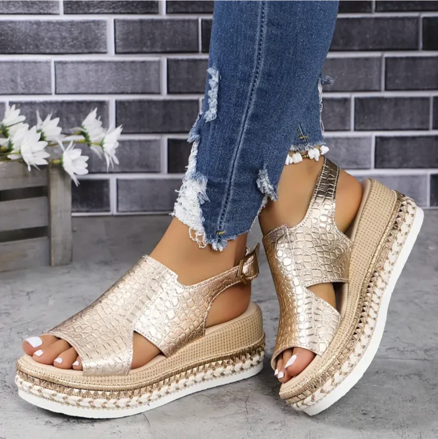 Bequeme & stilvolle Damen-Sandalen – orthopädisch, aus italienischem Leder, für den Frühling 1