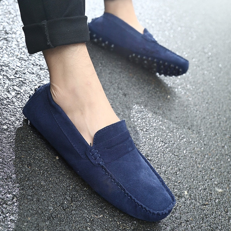 Herren Wildleder Slipper - Bequeme Loafer Für Vielseitige Outfits-5