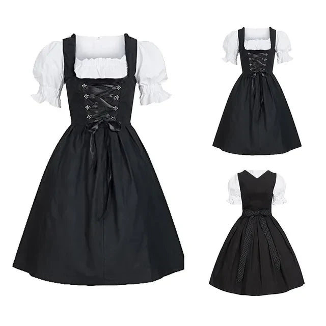 Hochwertiges Damen Trachtenkleid – traditionelle Schürze, strapazierfähig, für Oktoberfest 1