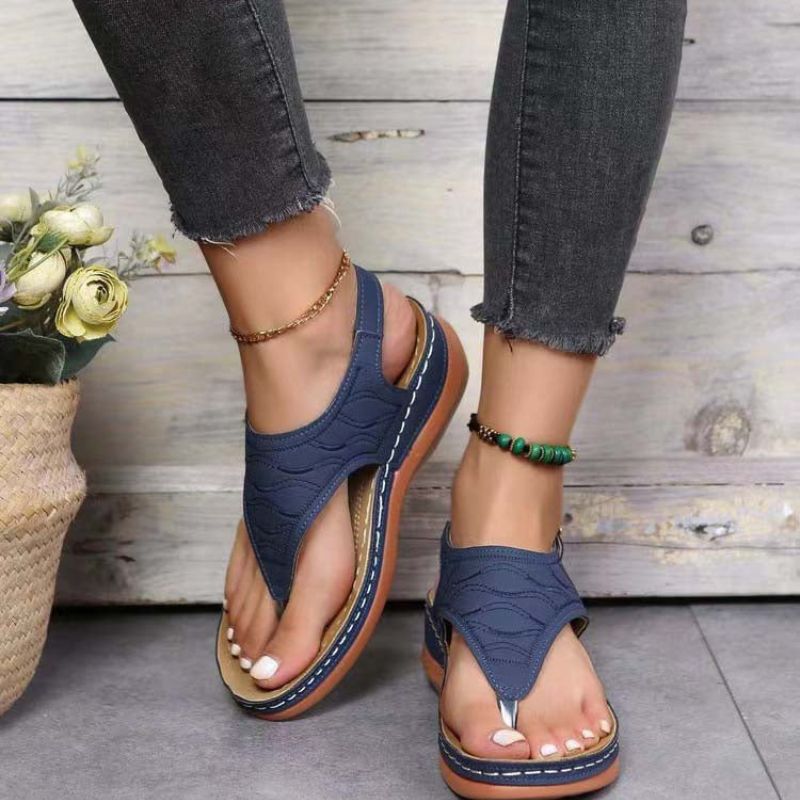 Orthopädische Frauensandalen Mit Bequemer Innensohle, Langlebigem Design, Stilvoll Und Vielseitig Für Den Alltag