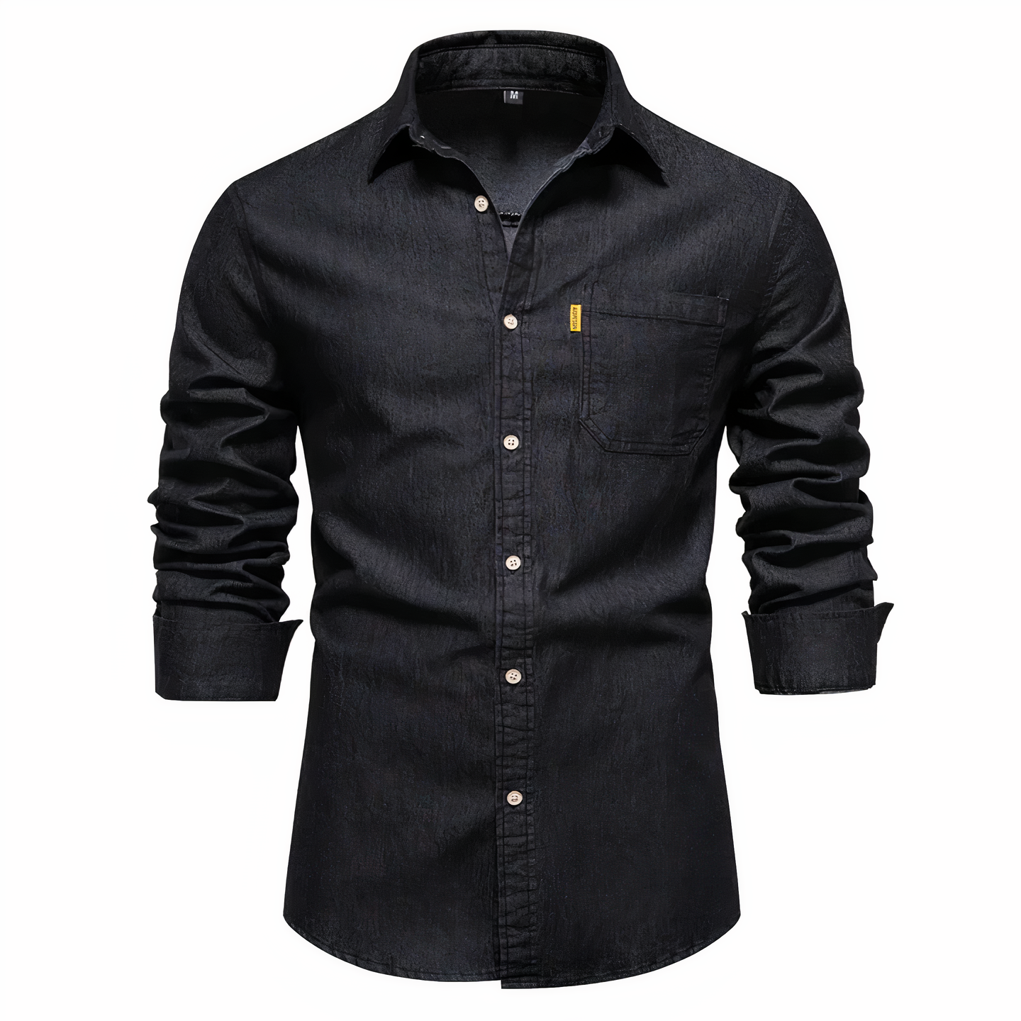 Variant image for Herren Hemd aus Luxuriösem Baumwoll-Denim, Langarm, Vielseitig für Lässige und Formelle Anlässe-1