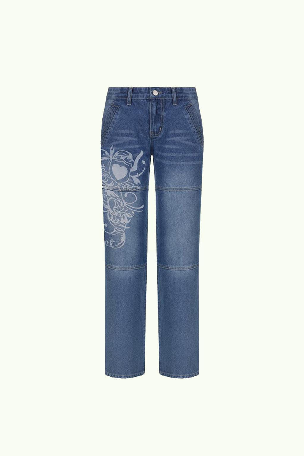 Damenbaggy Low-Rise Jeans, Y2K Vintage Jeans mit Komfort, Freizeitstil, mehrere Wäsche erhältlich, Jeans Damen-3