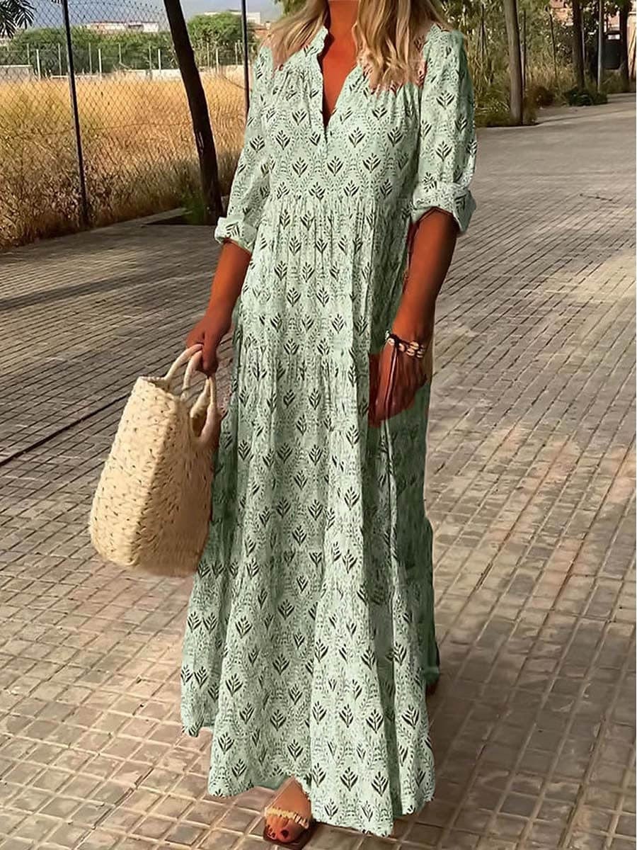 Leichtes & fließendes Damenkleid – romantischer Schnitt, Leinen, für Hochzeitsgast und Gartenfeiern 1