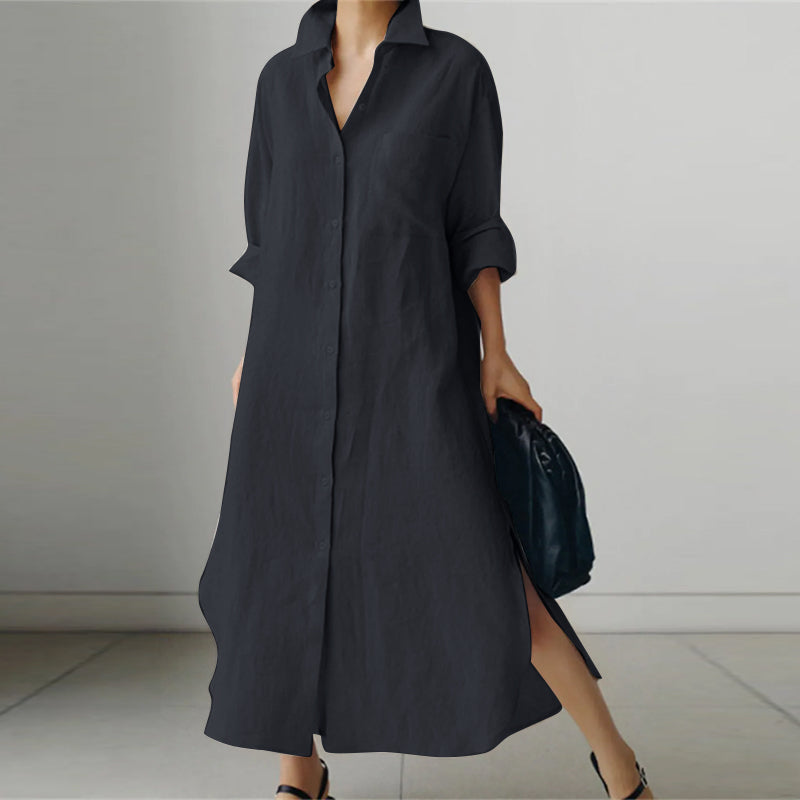 Leichtes & vielseitiges Damen Hemdkleid – frühlingshaftes Design, hochwertige Stoffe, für jeden Anlass 2