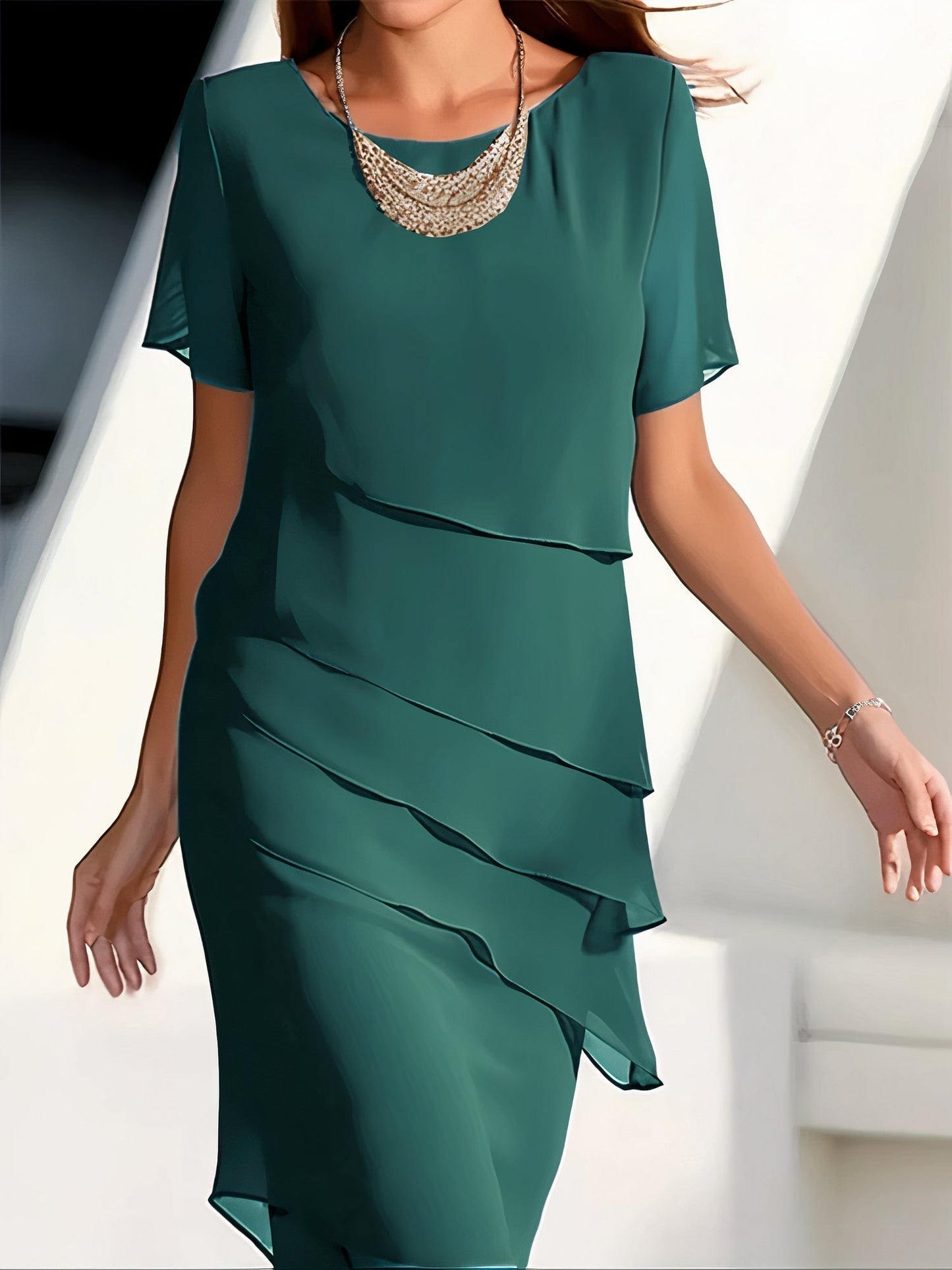 Leichtes & vielseitiges Damenkleid – ärmellos, weicher Stoff, für Sommerveranstaltungen 2