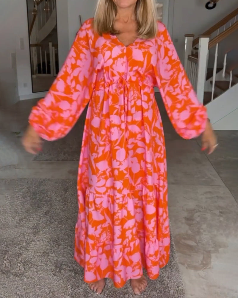 Luftiges Damen Maxikleid – A-Linie, Baumwollmischung, für Sommerveranstaltungen 4