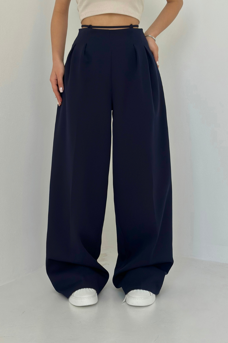 Hoch Taillierte Weitbeinhosen Für Mühelosen Stil – Bequeme Und Vielseitige Damenmode-6
