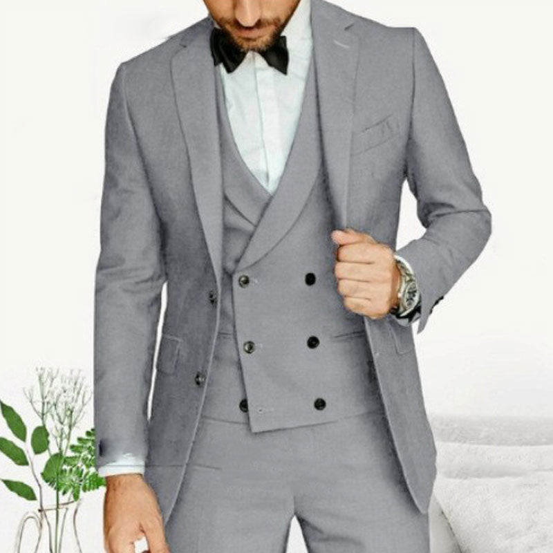 Men’s Elegant 3-Piece Wedding Suit For Formal Event