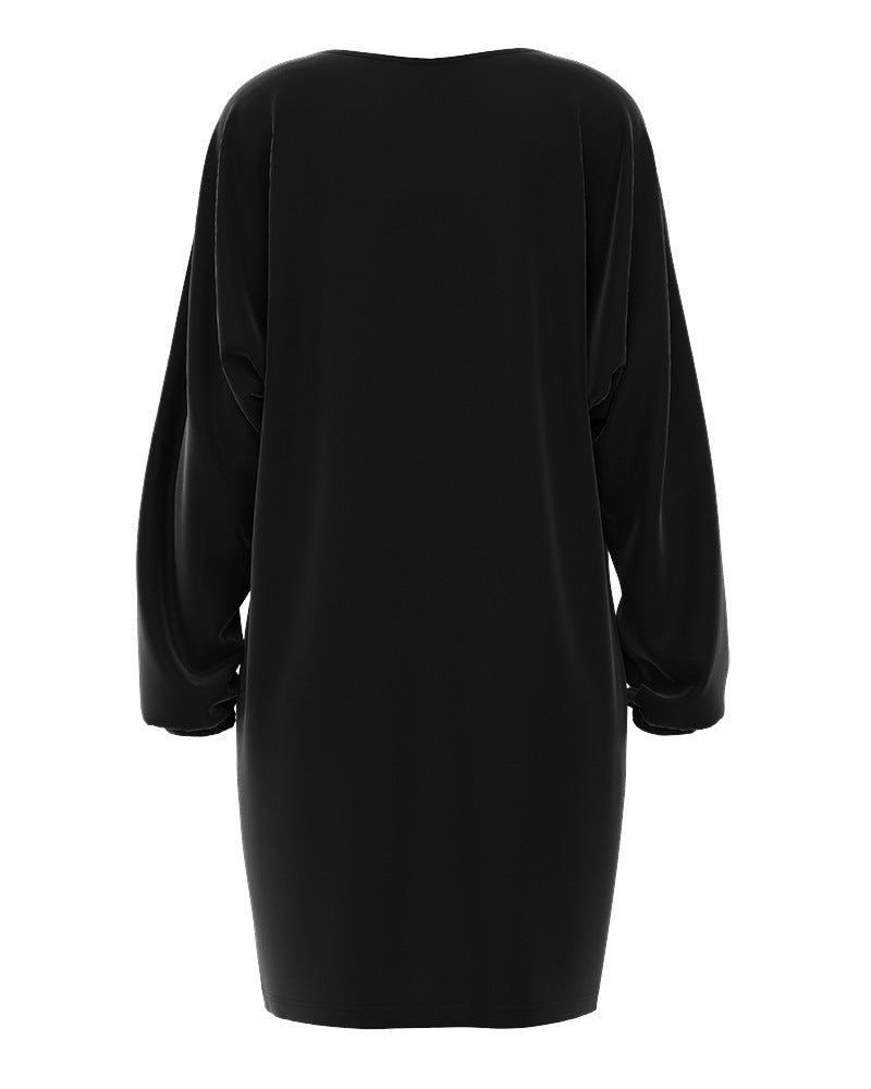 Women’s Christmas Dress Loose Fit with Cheerful Christmas Print