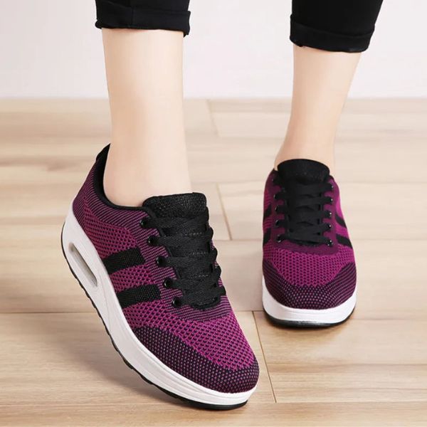 Orthopädische Sneakers Damen Mit Bogenunterstützung, Leichte Atmungsaktive Wanderschuhe-2