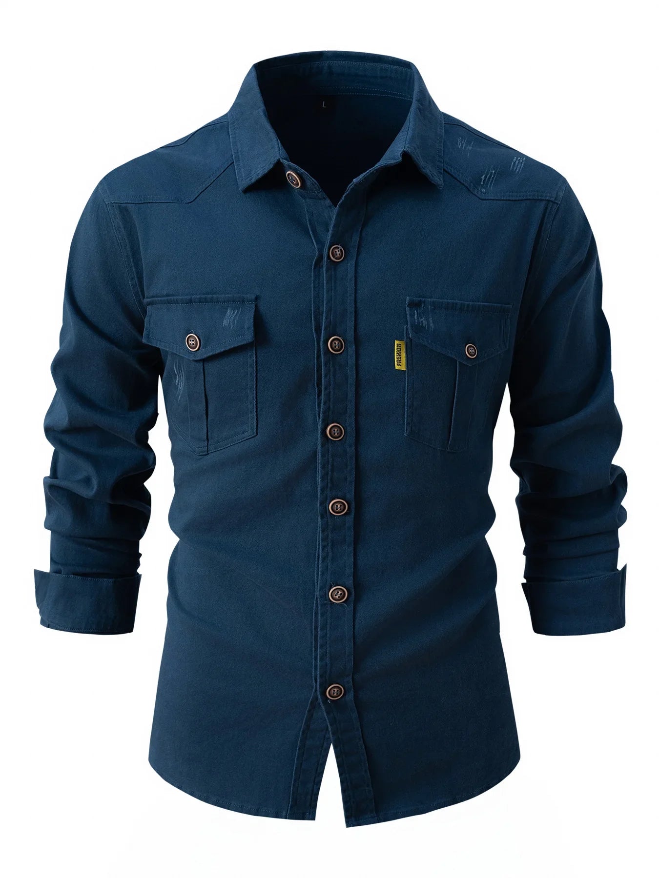 Variant image for Herren Langarmhemd - Herbst- und Wintermode aus Stretch-Baumwolle, Lässig und Business, Schlanker Schnitt, Maschinenwaschbar-1