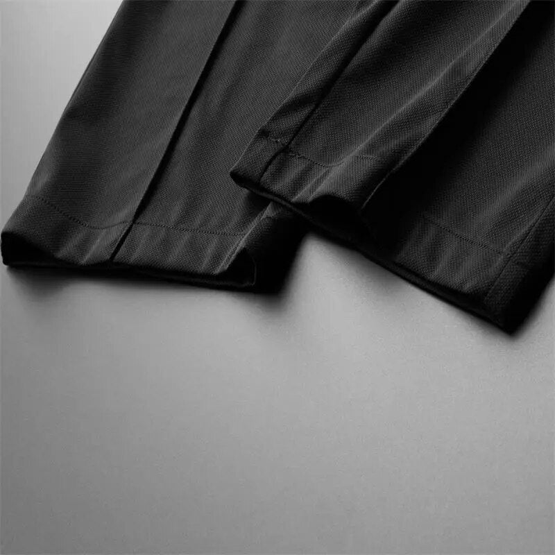 Men’s Casual Two-Piece Set Short-Sleeve Shirt & Slim Tapered Pants