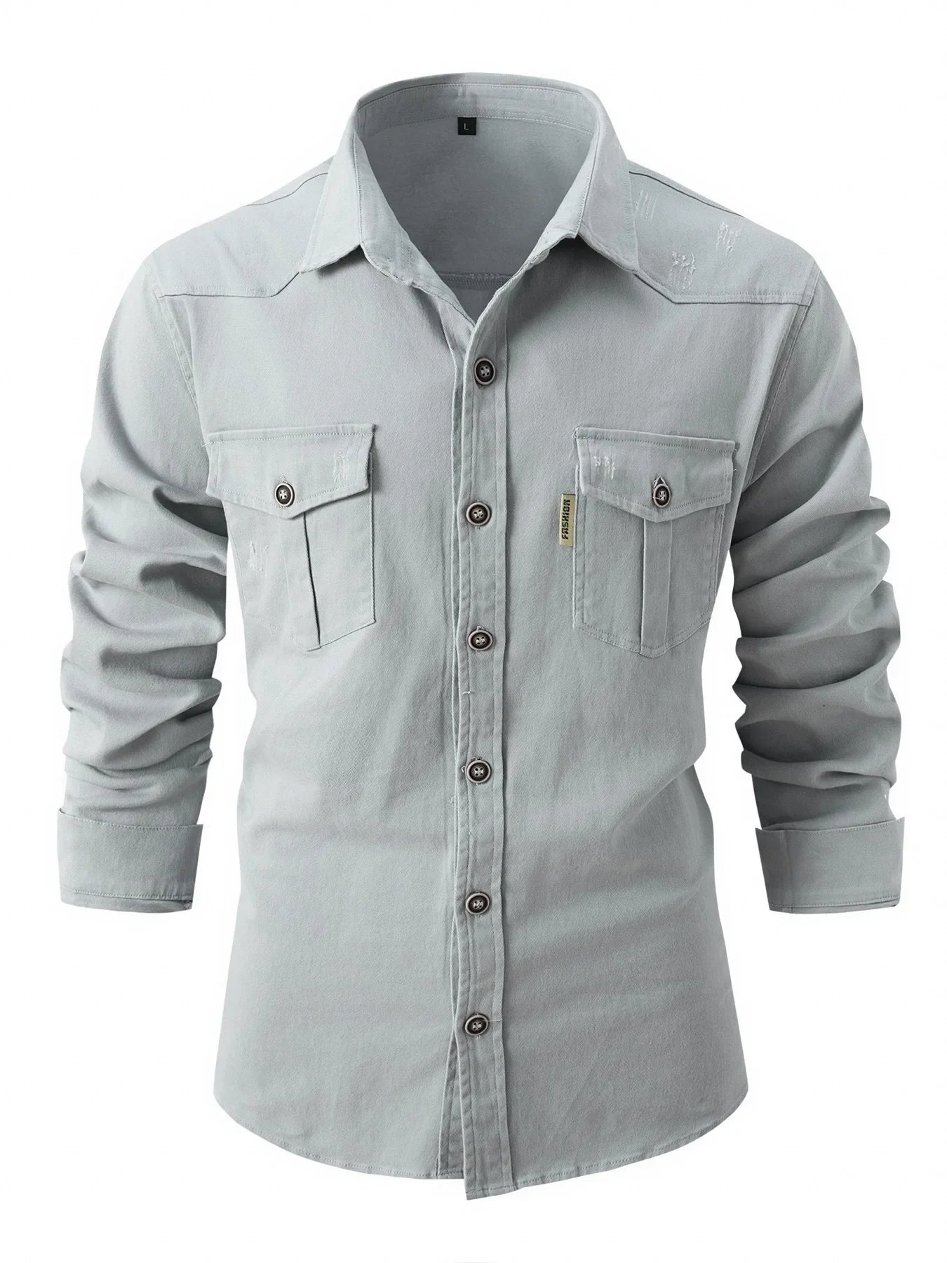 Variant image for Herren Langarmhemd - Herbst- und Wintermode aus Stretch-Baumwolle, Lässig und Business, Schlanker Schnitt, Maschinenwaschbar-25