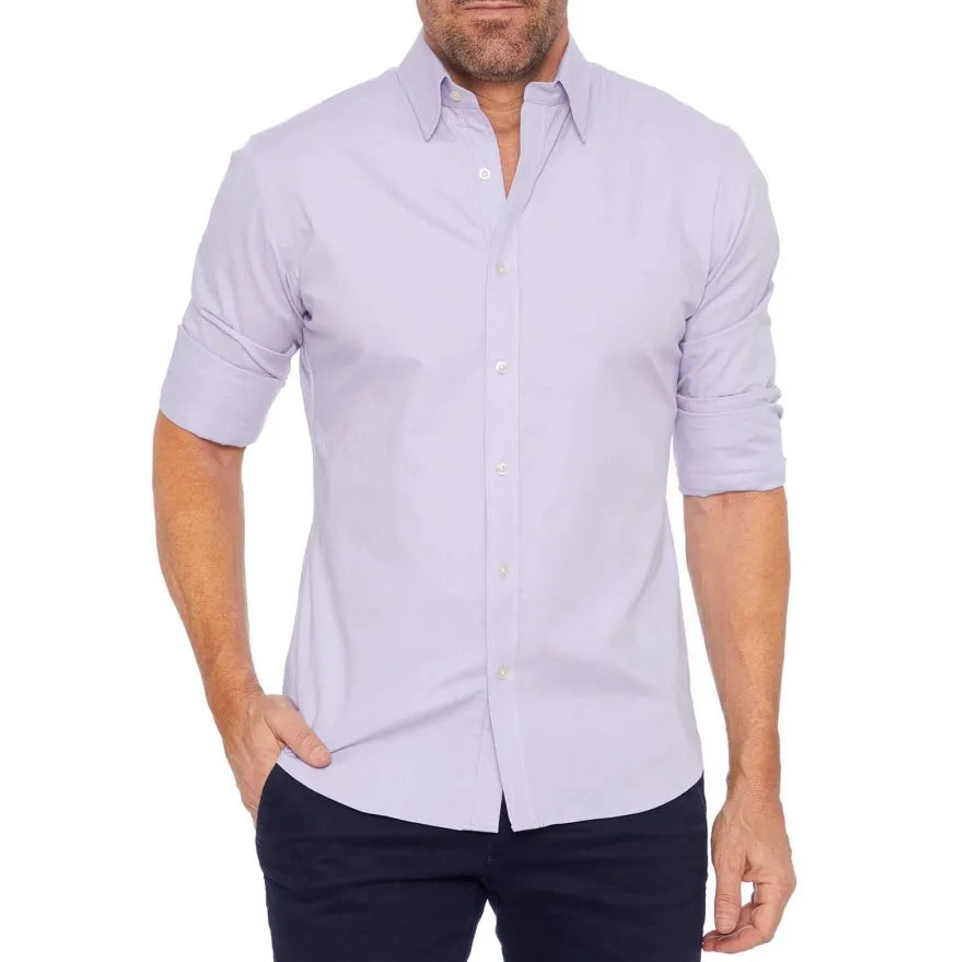 Variant image for Herrenhemd Casual Oxford mit Reißverschluss - Elastische Baumwolle, Schlanker Schnitt für Alle Jahreszeiten-15