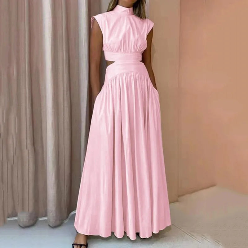 Variant image for Elegantes Maxikleid Langarm für Damen, Blumenmuster, Luxuriöser Stoff, Ideal für Hochzeiten und Festliche Anlässe-17