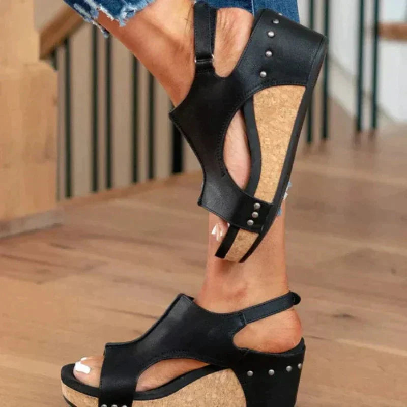 Unterstützende Damen Ledersandalen – orthopädisches Design, PU-Leder, für den Alltag 3