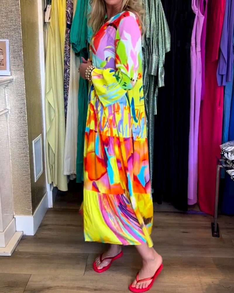 Verspielt damen kleid – ausgestellte ärmel, baumwolle, für festliche anlässe 7