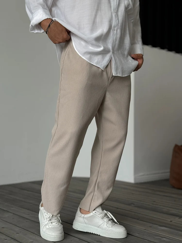 Herren Hosen - Weiche Luxuriöse Maßgeschneiderte Hosen Für Den Täglichen Gebrauch, Premium-Stoff, Klassischer Stil-5