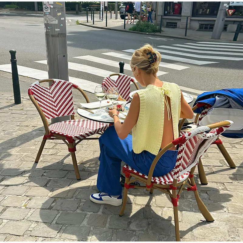 Boxy Strick Damen Top - Bequemes Oberteil Für Sommerveranstaltungen, Stilvolles Tops Damen-4