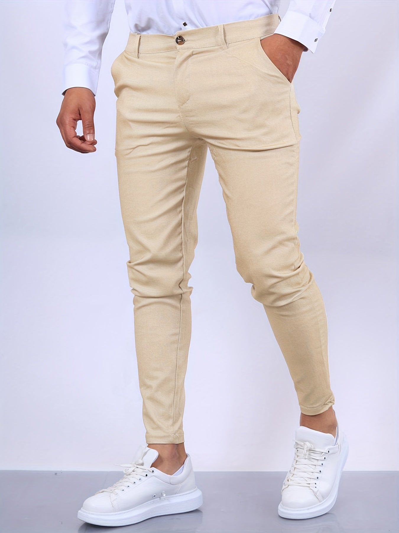 Variant image for Slim Fit Business Casual Herren Hosen, Hochwertiger Stoff, Maßgeschneidertes Design für Elegante Anlässe-50