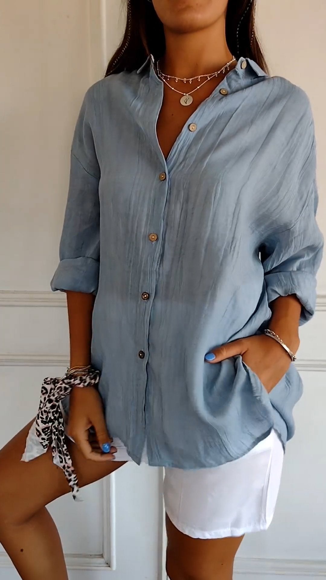 Schicke Damenbluse Mit Schmeichelhaftem Schnitt Für Elegante Anlässe - Vielseitige Bluse Für Büro Und Freizeit-3