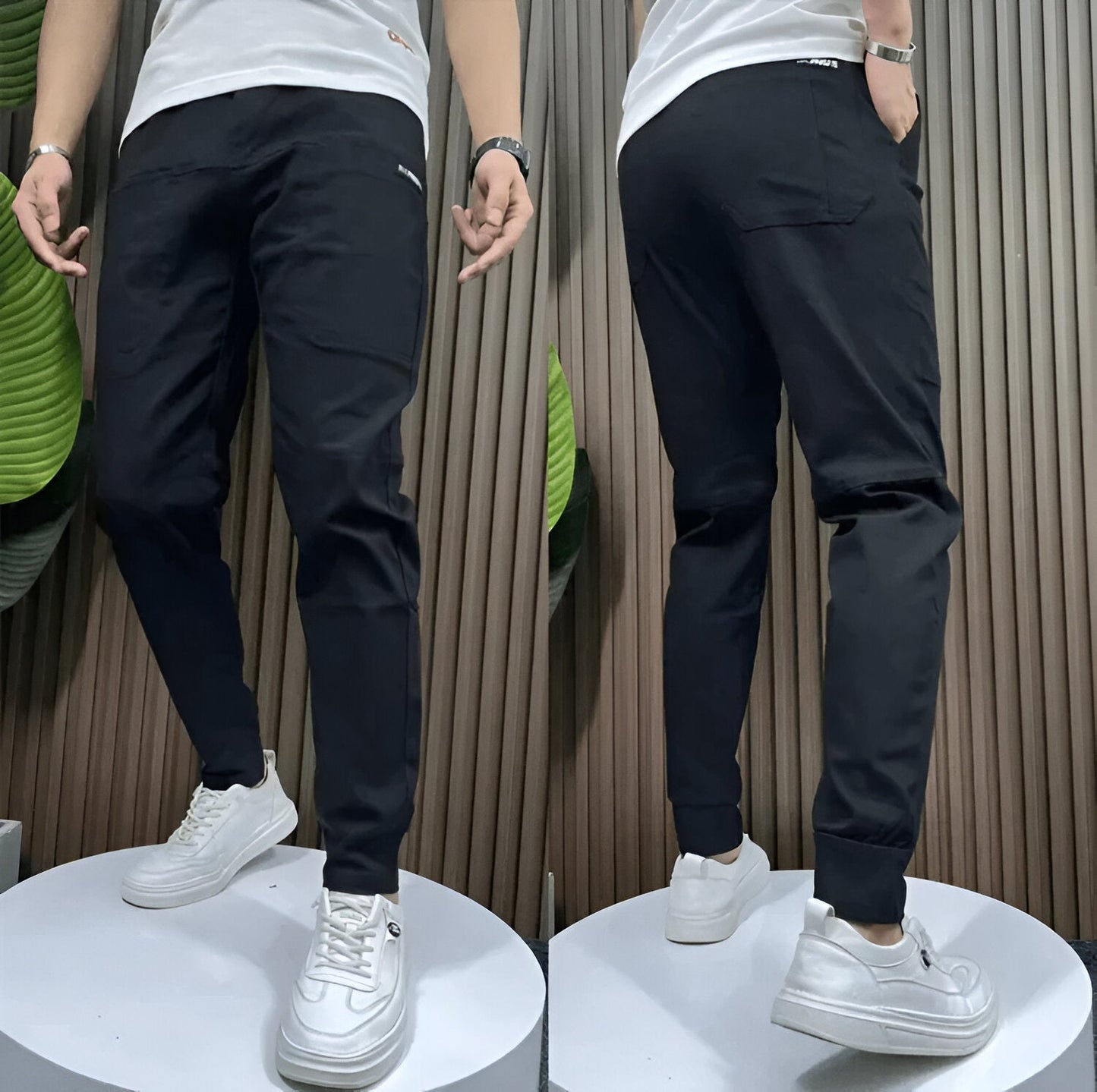 Herren Jogginghose Stretch für Aktiven Lebensstil, Bequeme Reguläre Passform Jogger-1