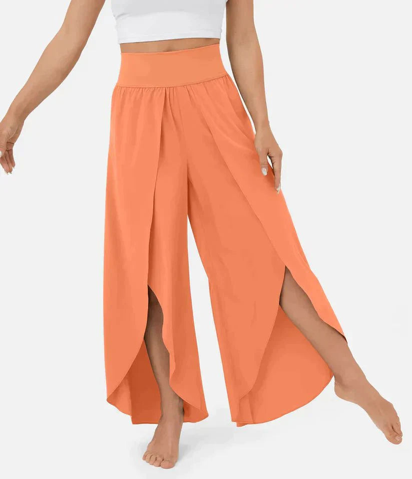 Variant image for Hoch Taillierte Palazzo Hose Damen - Komfortable Weitbeinhosen Für Elegante Sommerlooks-18