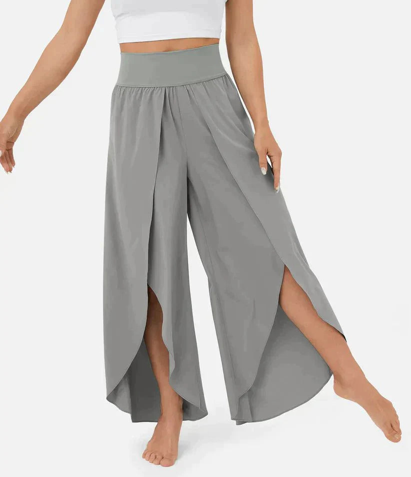 Variant image for Hoch Taillierte Palazzo Hose Damen - Komfortable Weitbeinhosen Für Elegante Sommerlooks-13