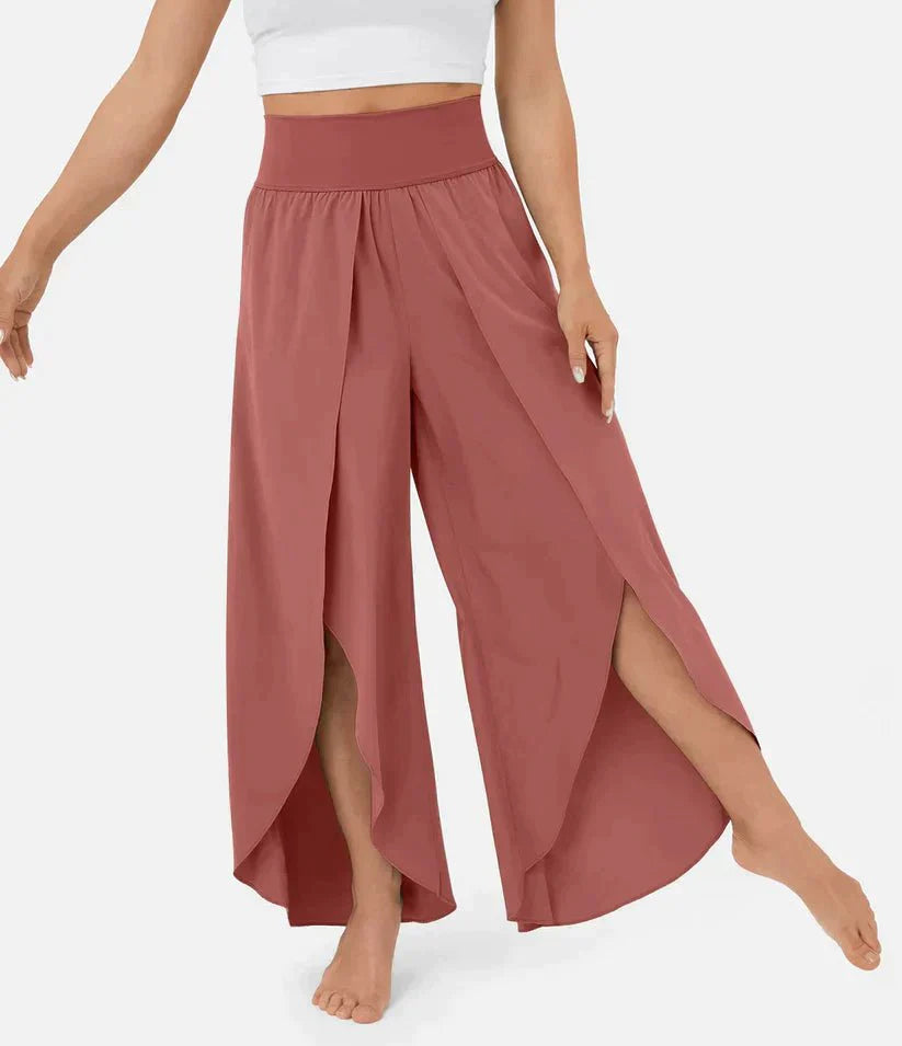 Variant image for Hoch Taillierte Palazzo Hose Damen - Komfortable Weitbeinhosen Für Elegante Sommerlooks-8