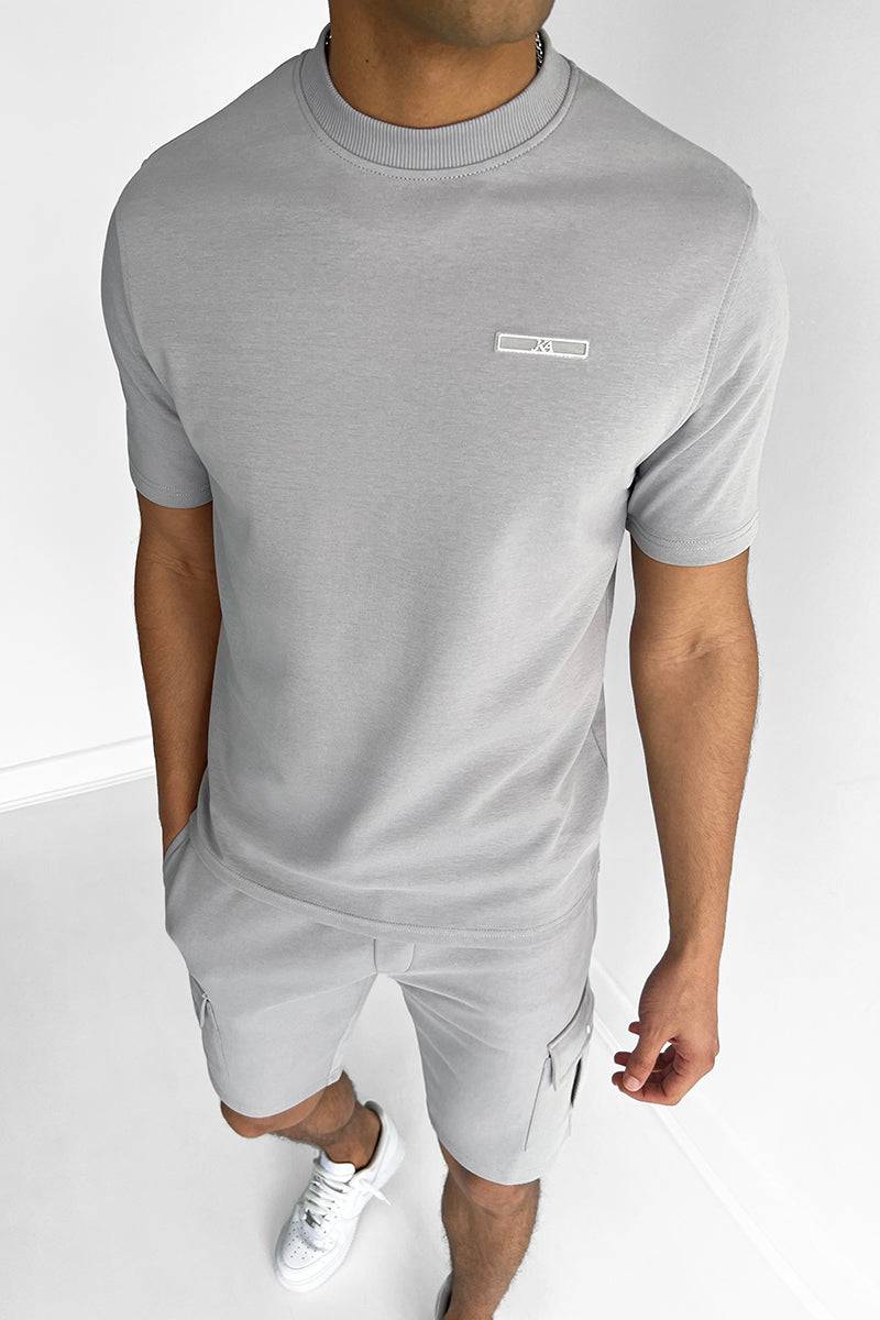 Slim Fit Freizeit-Set Für Männer Mit Frachtshorts Aus 100% Baumwolle-1