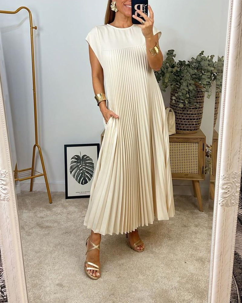 Elegantes Ärmloses Faltenkleid Für Hochzeitsgast – Vielseitige Festliche Kleider Damen Für Sommerhochzeiten Und Cocktailveranstaltungen