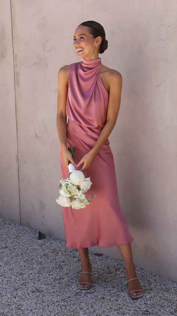 Variant image for Elegantes Langärmeliges Abendkleid Aus Schimmerndem Stoff Für Formelle Anlässe-22