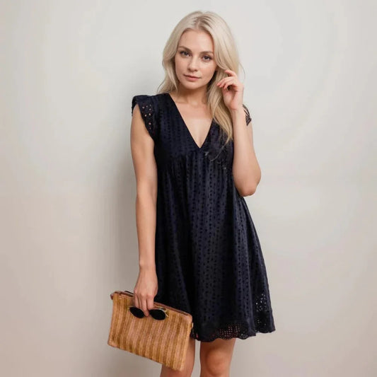 Sommerkleid Damen mit Integrierten Shorts und Taschen, Leicht und Atmungsaktiv für Ultimativen Komfort