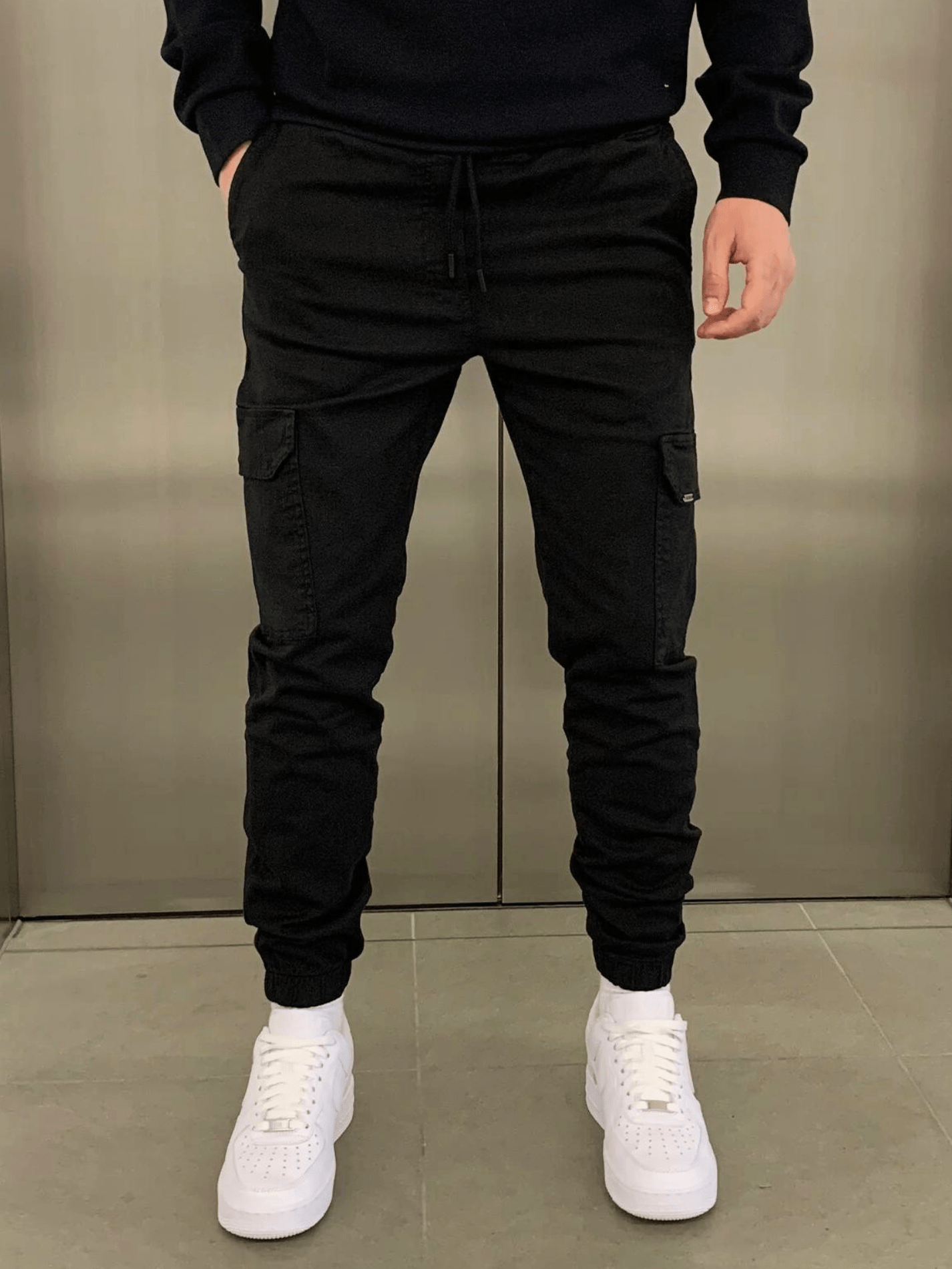 Men’s Street Style Jogger Pants Slim Cargo Fit with Practical Pockets