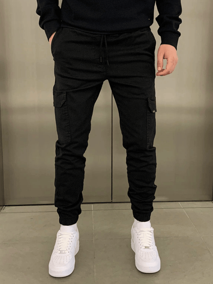 Men’s Street Style Jogger Pants Slim Cargo Fit with Practical Pockets