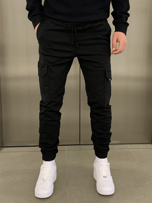 Men’s Street Style Jogger Pants Slim Cargo Fit with Practical Pockets
