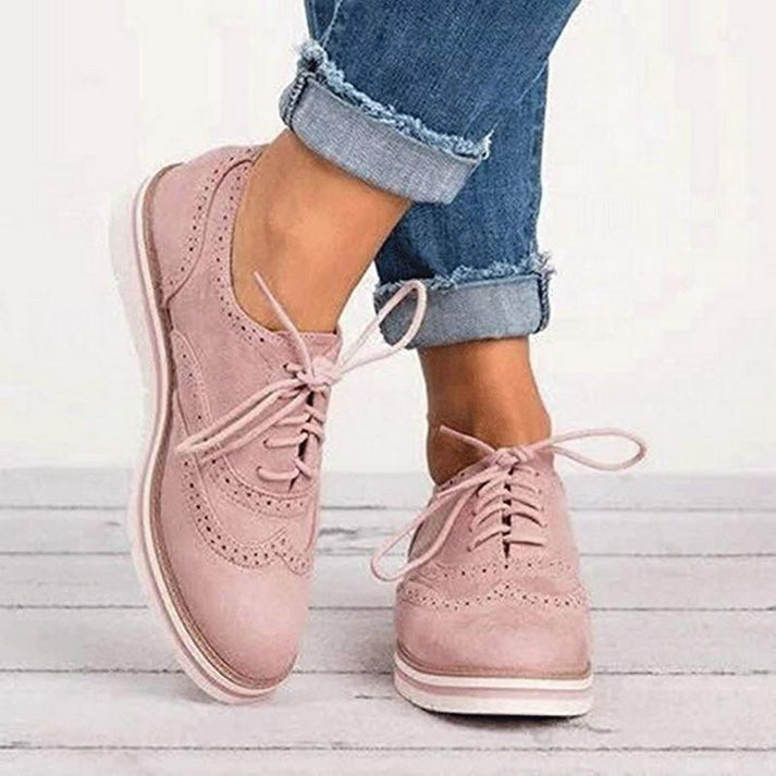 Women’s Fashion Lace-Up Flat Trainers