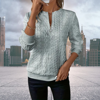 Variant image for Stilvoller Frauenpullover Mit Schmeichelhafter Passform Und Modernem Reißverschlussdetail-11