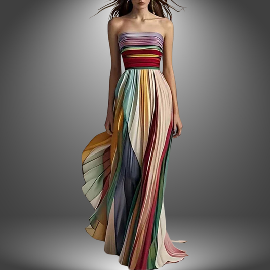 Langarm Maxikleid für Damen, Handgefertigt aus Hochwertigem Stoff, Komfortable Passform, Vielseitiger Stil, Langes Kleid für Sommer
