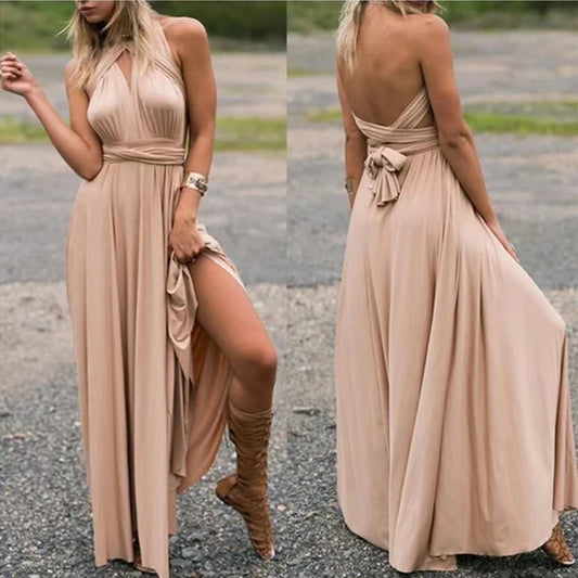 Chic Damen Wickelkleid Mit Elastischer Taille, Atmungsaktiv Für Sommer Und Festliche Anlässe, Ideal Als Kleid Hochzeitsgast