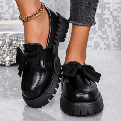 Dicke, Lackierte Ledermokassins Damen mit Robuster Sohle – Elegante Schuhe Damen Mokassin für Komfort und Stil-5