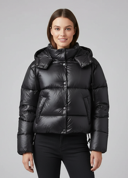 Damen Steppjacke mit Reißverschluss und Taschen